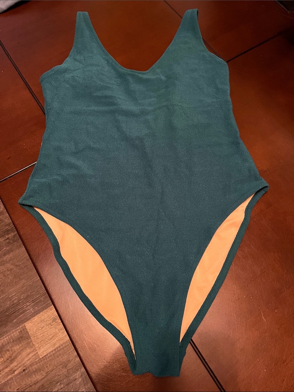 Old Navy Teal One-Piece Swimsuit with Lining. Terrycloth never worn